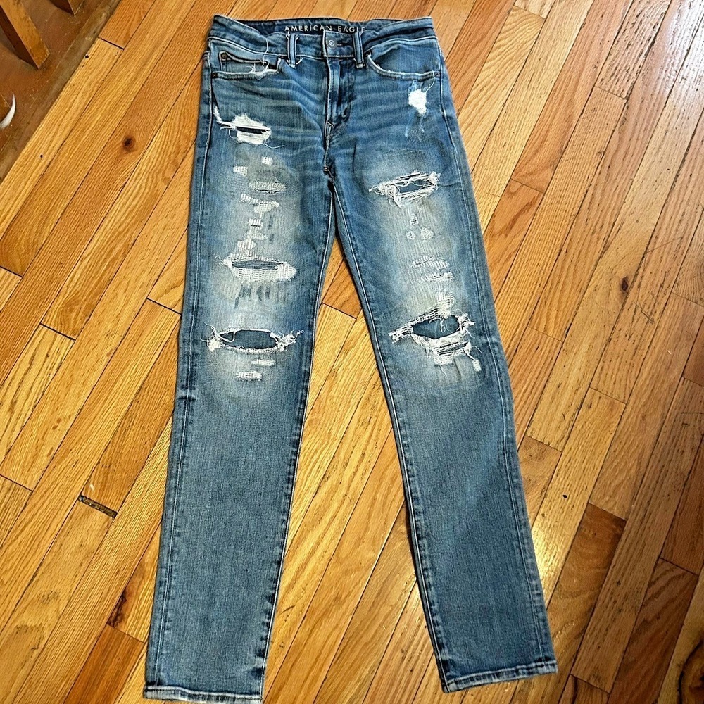 American Eagle Next Level AirFlex Slim Straight Jeans Men's Size 28x32 T41-4